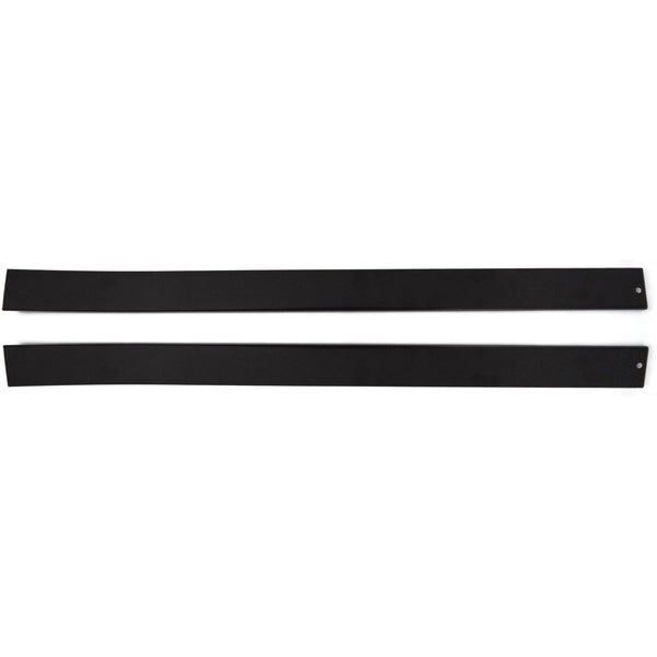 1978-1987 Chevy El Camino T-Top Rear Weatherstrip Retainer Stainless Steel with Black Paint (Pair)