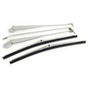 1968-1972 Pontiac LeMans Brushed Wiper Arms & Blades Kit w/Hidden Arm Style