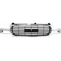 1999-2002 GMC Sierra Pickup Truck Grille, Chrome Shell/Black Insert - Classic 2 Current Fabrication