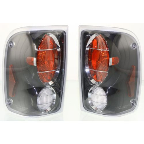 2001-2005 Ford Ranger Clear Tail Lamp, Black, Set Of 2 - Classic 2 Current Fabrication