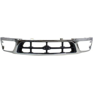 1997-1998 Ford F-250 Grille, Cross Bar, Chrome Shell/gray Insert - Classic 2 Current Fabrication