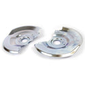 1971-1990 Chevy Impala Front Disc Brake Backing Plates (Pair) single Piston Type - Classic 2 Current Fabrication