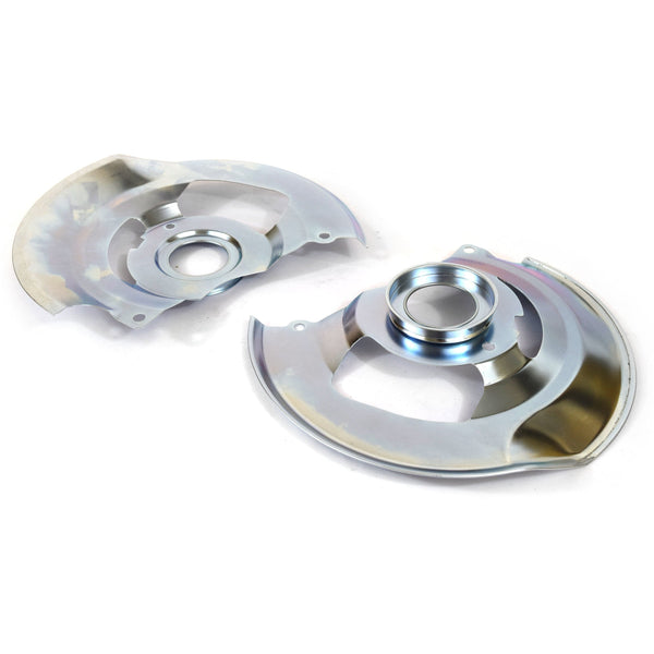 1971-1990 Chevy Impala Front Disc Brake Backing Plates (Pair) single Piston Type - Classic 2 Current Fabrication