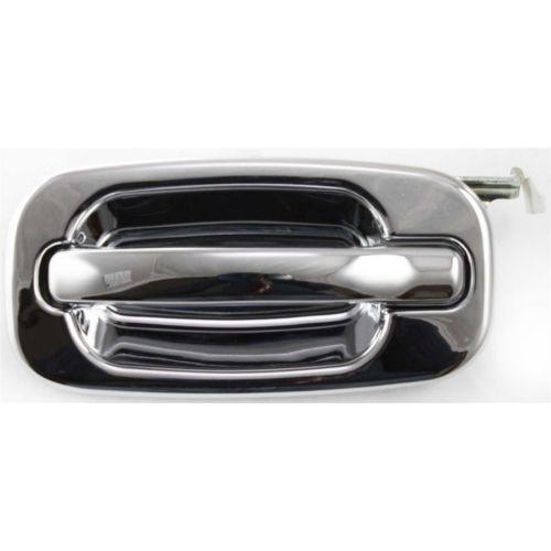 2000-2007 GMC Sierra Rear Door Handle LH, Outside, All Chrome, W/o Keyhole - Classic 2 Current Fabrication