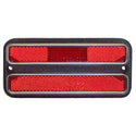 1969-1972 Chevy Blazer DRIVER OR PASSENGER SIDE REAR RED MARKER LIGHT ASSEMBLY w/CHROME - Classic 2 Current Fabrication