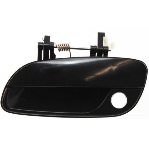 2001-2006 Hyundai Elantra Front Door Handle LH, Smooth Black, Plastic - Classic 2 Current Fabrication