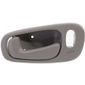 1998-2002 Toyota Corolla Front Door Handle LH, Gray, Power Lock, w/Lock Hole - Classic 2 Current Fabrication