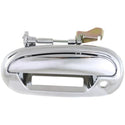 1997-2004 F-150 Pickup Front Door Handle LH, All Chrome, w/Keyhole, w/Padhole - Classic 2 Current Fabrication