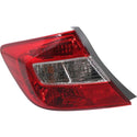 2012 Honda Civic Tail Lamp LH, Assembly, Sedan, Exc Hybrid Models - Classic 2 Current Fabrication