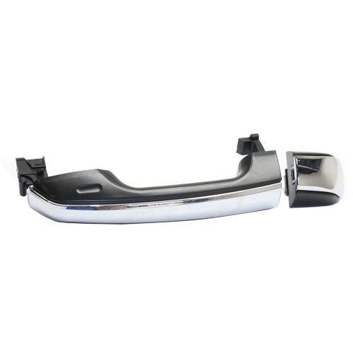 2009-2016 Toyota Land Cruiser Rear Door Handle, Primed Blk, w/Chrome Insert Cover - Classic 2 Current Fabrication