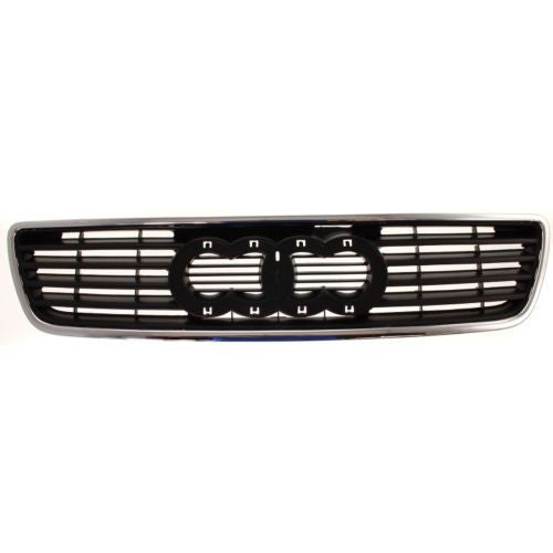 1995-1998 Audi A6 Grille, Chrome Shell/Black Insert - Classic 2 Current Fabrication