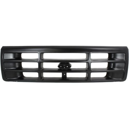 1992-1997 Ford F-150 Pickup Grille, Painted-Black - Classic 2 Current Fabrication