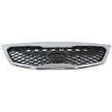 2011-2013 Kia Sorento Grille, Chrome Shell/Black - Classic 2 Current Fabrication