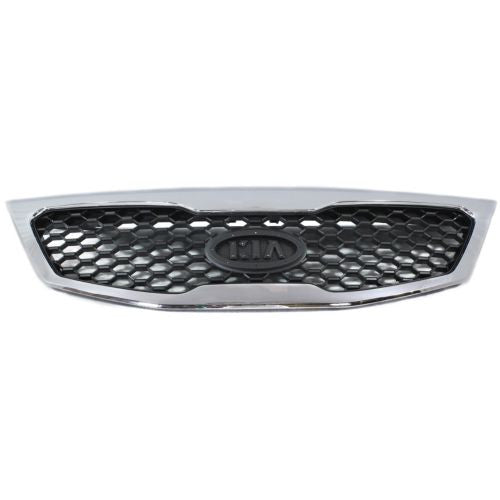 2011-2013 Kia Sorento Grille, Chrome Shell/Black - Classic 2 Current Fabrication