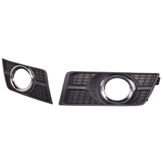 2010-2015 Cadillac SRX Front Bumper Insert RH w/Fog Lamp Chrome Gray - Classic 2 Current Fabrication