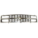 1992-1993 Chevy Blazer (Full Size) Grille Chrome/Dark Argent - Classic 2 Current Fabrication